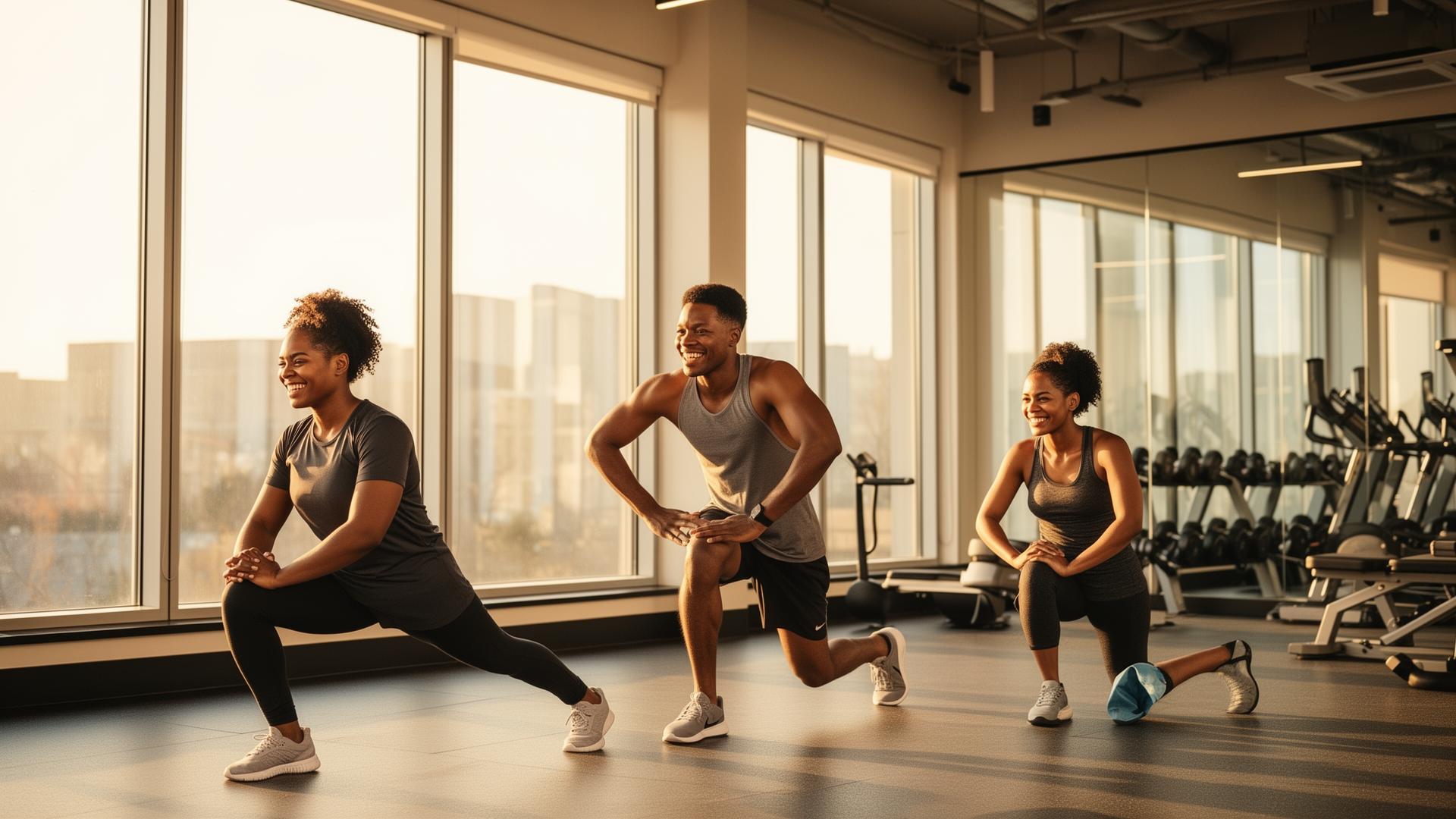Trainer using TrainerBuddy while coaching in a bright studio